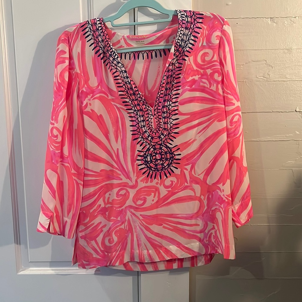 Silk lilly Pulitzer blouse